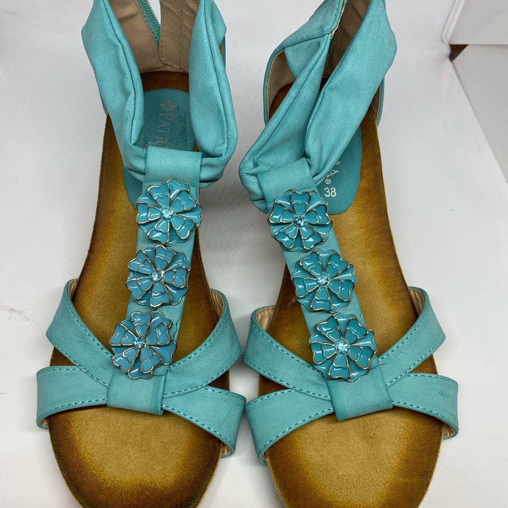 Teal sandals